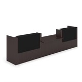 1КРС-КЛ.009 Комплект Ресепшн с фартуком HPL (4232*901*1149) (без подсветки) 1КРС-КЛ.009 - фото 262426