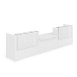 1КРС-КЛ.009 Комплект Ресепшн с фартуком HPL (4232*901*1149) (без подсветки) 1КРС-КЛ.009 - фото 262428