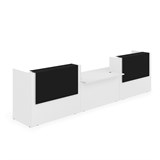 1КРС-КЛ.009 Комплект Ресепшн с фартуком HPL (4232*901*1149) (без подсветки) 1КРС-КЛ.009 - фото 262430