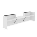 1КРС-КЛ.009 Комплект Ресепшн с фартуком HPL (4232*901*1149) (без подсветки) 1КРС-КЛ.009 - фото 262433