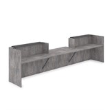 1КРС-КЛ.009 Комплект Ресепшн с фартуком HPL (4232*901*1149) (без подсветки) 1КРС-КЛ.009 - фото 262449