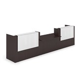 1КРС-КЛ.009.1 Комплект Ресепшн с фартуком HPL (4232*901*1149) (с подсветкой) 1КРС-КЛ.009.1 - фото 262464