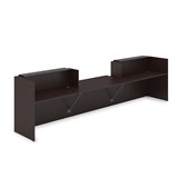 1КРС-КЛ.009.1 Комплект Ресепшн с фартуком HPL (4232*901*1149) (с подсветкой) 1КРС-КЛ.009.1 - фото 262467