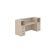 1КРТ-ДС.004 Комплект Ресепшн с фартуком ЛДСП (2232*763*1161) (без подсветки) 1КРТ-ДС.004 - фото 262487