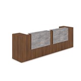 1КРТ-ДС.005 Комплект Ресепшн с фартуком ЛДСП (3632*763*1161) (без подсветки) 1КРТ-ДС.005 - фото 262541