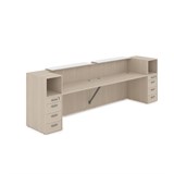 1КРТ-ДС.005.1 Комплект Ресепшн с фартуком ЛДСП (3632*763*1161) (с подсветкой) 1КРТ-ДС.005.1 - фото 262565