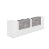 1КРТ-ДС.005.1 Комплект Ресепшн с фартуком ЛДСП (3632*763*1161) (с подсветкой) 1КРТ-ДС.005.1 - фото 262580