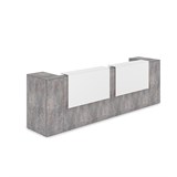 1КРТ-ДС.005.1 Комплект Ресепшн с фартуком ЛДСП (3632*763*1161) (с подсветкой) 1КРТ-ДС.005.1 - фото 262586