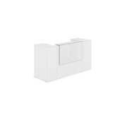 1КРТ-КЛ.004 Комплект Ресепшн с фартуком HPL (2232*751*1149) (без подсветки) 1КРТ-КЛ.004 - фото 262594