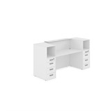 1КРТ-КЛ.004 Комплект Ресепшн с фартуком HPL (2232*751*1149) (без подсветки) 1КРТ-КЛ.004 - фото 262595