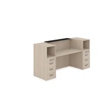 1КРТ-КЛ.004 Комплект Ресепшн с фартуком HPL (2232*751*1149) (без подсветки) 1КРТ-КЛ.004 - фото 262605