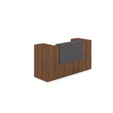 1КРТ-КЛ.004 Комплект Ресепшн с фартуком HPL (2232*751*1149) (без подсветки) 1КРТ-КЛ.004 - фото 262608