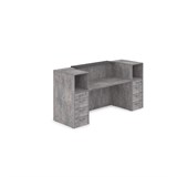 1КРТ-КЛ.004 Комплект Ресепшн с фартуком HPL (2232*751*1149) (без подсветки) 1КРТ-КЛ.004 - фото 262615