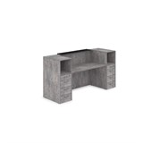 1КРТ-КЛ.004 Комплект Ресепшн с фартуком HPL (2232*751*1149) (без подсветки) 1КРТ-КЛ.004 - фото 262617