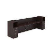 1КРТ-КЛ.005 Комплект Ресепшн с фартуком HPL (3632*751*1149) (без подсветки) 1КРТ-КЛ.005 - фото 262649