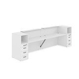 1КРТ-КЛ.005 Комплект Ресепшн с фартуком HPL (3632*751*1149) (без подсветки) 1КРТ-КЛ.005 - фото 262655