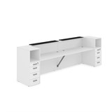 1КРТ-КЛ.005 Комплект Ресепшн с фартуком HPL (3632*751*1149) (без подсветки) 1КРТ-КЛ.005 - фото 262659