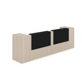 1КРТ-КЛ.005 Комплект Ресепшн с фартуком HPL (3632*751*1149) (без подсветки) 1КРТ-КЛ.005 - фото 262664