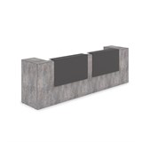 1КРТ-КЛ.005 Комплект Ресепшн с фартуком HPL (3632*751*1149) (без подсветки) 1КРТ-КЛ.005 - фото 262674