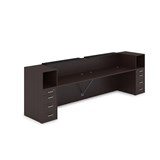 1КРТ-КЛ.005.1 Комплект Ресепшн с фартуком HPL (3632*751*1149) (с подсветкой) 1КРТ-КЛ.005.1 - фото 262683