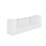 1КРТ-КЛ.005.1 Комплект Ресепшн с фартуком HPL (3632*751*1149) (с подсветкой) 1КРТ-КЛ.005.1 - фото 262684