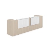 1КРТ-КЛ.005.1 Комплект Ресепшн с фартуком HPL (3632*751*1149) (с подсветкой) 1КРТ-КЛ.005.1 - фото 262690