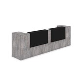 1КРТ-КЛ.005.1 Комплект Ресепшн с фартуком HPL (3632*751*1149) (с подсветкой) 1КРТ-КЛ.005.1 - фото 262706