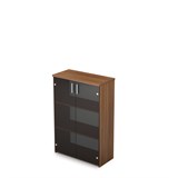 2Ш.017.3 Шкаф для документов средний со стеклом (790*370*1190) 2Ш.017.3 - фото 263644