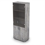 6Ш.005.3 Шкаф для документов высокий со стеклом (800*450*2116) 6Ш.005.3 - фото 266746