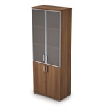 6Ш.005.4 Шкаф для документов высокий со стеклом (800*450*2116) 6Ш.005.4 - фото 266750