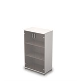 6ШД.017.3 Шкаф для документов средний со стеклом (800*450*1348) 6ШД.017.3 - фото 266819