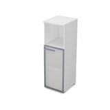 9ПЛ.017.5 Пенал средний со стеклом и нишей (400*450*1245) , левый 9ПЛ.017.5 - фото 267972