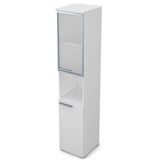 9ПЛД.005.20 Пенал высокий со стеклом и нишей (400*450*2045), левый 9ПЛД.005.20 - фото 268014