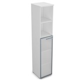 9ПП.005.15 Пенал высокий со стеклом и открытой полкой (400*450*2045), правый 9ПП.005.15 - фото 268044