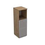 9ПП.017.5 Пенал средний со стеклом и нишей (400*450*1245) , правый 9ПП.017.5 - фото 268085