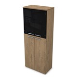 9Ш.005.25 Шкаф высокий со стеклом (800*450*2045) 9Ш.005.25 - фото 268359