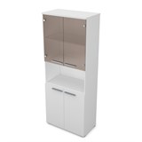 9ШД.005.13 Шкаф высокий со стеклом и нишей (800*450*2045) 9ШД.005.13 - фото 268501 9ШД.005.13 Шкаф высокий со стеклом и нишей (800*450*2045) 9ШД.005.13 - фото 268501