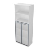 9ШД.005.15 Шкаф высокий со стеклом и открытой полкой (800*450*2045) 9ШД.005.15 - фото 268507 9ШД.005.15 Шкаф высокий со стеклом и открытой полкой (800*450*2045) 9ШД.005.15 - фото 268507