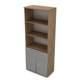 9ШД.005.21 Шкаф высокий со стеклом и открытыми полками (800*450*2045) 9ШД.005.21 - фото 268527 9ШД.005.21 Шкаф высокий со стеклом и открытыми полками (800*450*2045) 9ШД.005.21 - фото 268527