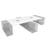 СБЧТ.979 Стол системы БЕНЧ на 4 рабочих места. крепление к тумбам (2800*1435*750) СБЧТ.979 - фото 269901 СБЧТ.979 Стол системы БЕНЧ на 4 рабочих места. крепление к тумбам (2800*1435*750) СБЧТ.979 - фото 269901