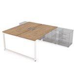 СПБ-О.984 Стол системы БЕНЧ, на 2 рабочих места, для крепления на тумбу (1600*1635*750) СПБ-О.984 - фото 271199