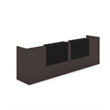 1КР-КЛ.002.1 Комплект Ресепшн с фартуком HPL (3632*750*1149) (с подсветкой) 1КР-КЛ.002.1 - фото 261880