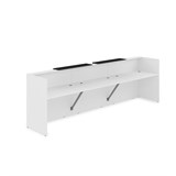 1КР-КЛ.002.1 Комплект Ресепшн с фартуком HPL (3632*750*1149) (с подсветкой) 1КР-КЛ.002.1 - фото 261887