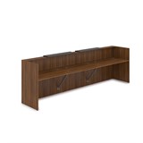 1КР-КЛ.002.1 Комплект Ресепшн с фартуком HPL (3632*750*1149) (с подсветкой) 1КР-КЛ.002.1 - фото 261897