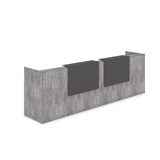 1КР-КЛ.002.1 Комплект Ресепшн с фартуком HPL (3632*750*1149) (с подсветкой) 1КР-КЛ.002.1 - фото 261902