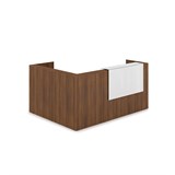 1КР-КЛ.102.1 Комплект Ресепшн с фартуком HPL (2344*1765*1149) (с подсветкой) 1КР-КЛ.102.1 - фото 262014