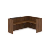 1КР-КЛ.102.1 Комплект Ресепшн с фартуком HPL (2344*1765*1149) (с подсветкой) 1КР-КЛ.102.1 - фото 262017