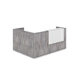 1КР-КЛ.102.1 Комплект Ресепшн с фартуком HPL (2344*1765*1149) (с подсветкой) 1КР-КЛ.102.1 - фото 262020