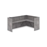 1КР-КЛ.102.1 Комплект Ресепшн с фартуком HPL (2344*1765*1149) (с подсветкой) 1КР-КЛ.102.1 - фото 262021